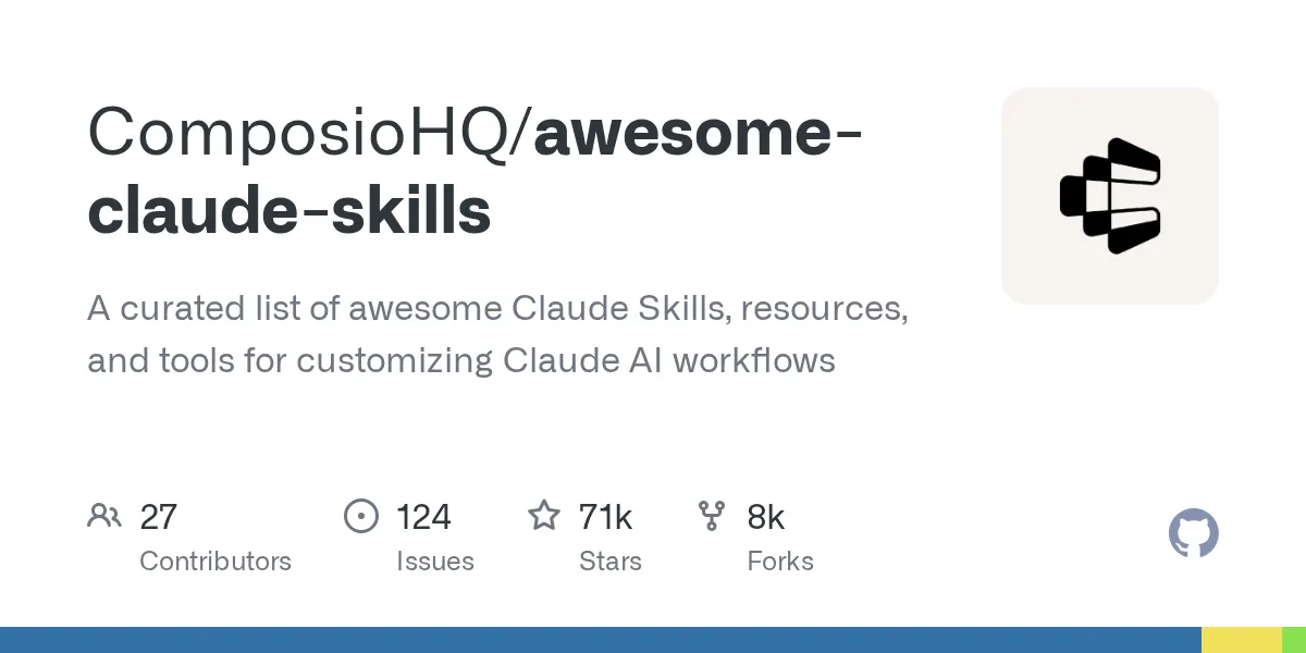 Danh sách "Claude Skills" vừa vượt 70k sao. Nó nghĩa là gì?