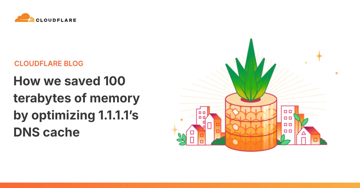 How Cloudflare trimmed 100TB of RAM from its DNS cache