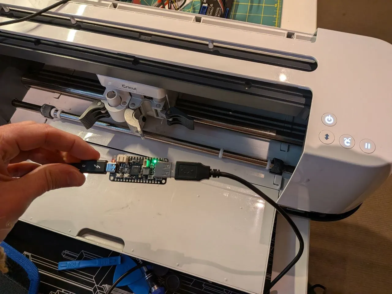 A Hardware Hacker Rescued a Bricked Cricut Maker from the Trash