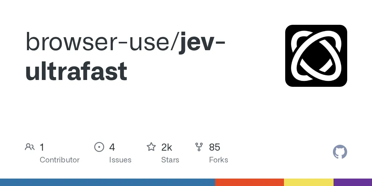 Jev Ultrafast runs browser agents in seconds, not minutes
