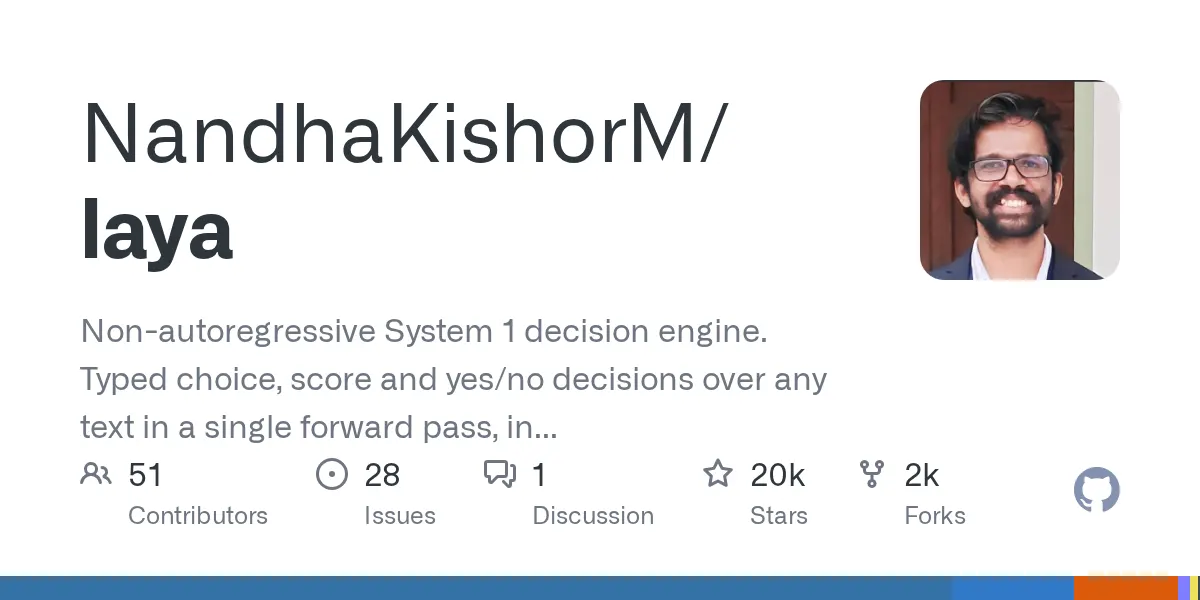 Laya makes AI decisions in 33 milliseconds without generating text