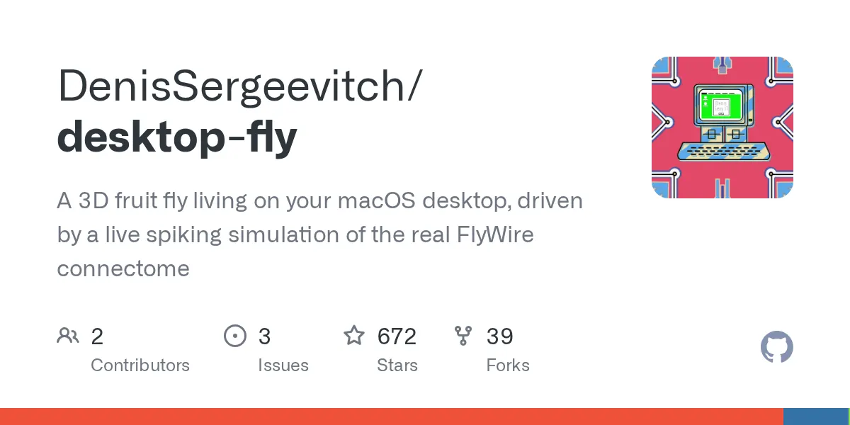 DesktopFly puts a live fruit fly brain on your macOS desktop