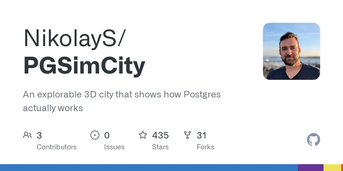 An interactive 3D city that shows how Postgres actually works